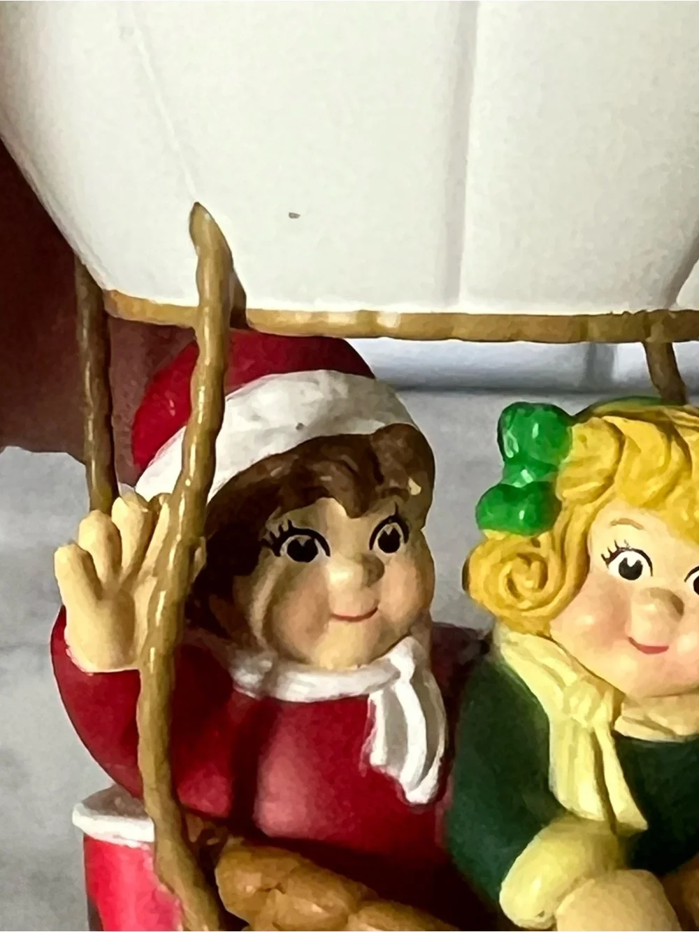 Vintage Campbell's Red and White Soup Hot Air Balloon Ornament